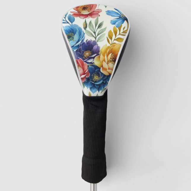 Frühlingsfloraldrucke Golf Headcover (Vorderseite)