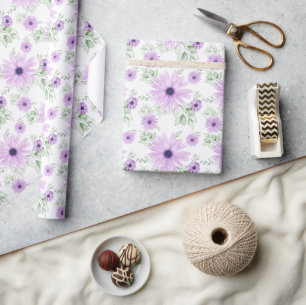 Frühlingsflorale Botanische Muster farbenfroh Geschenkpapier