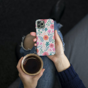 Frühlingsflorale botanische Muster farbenfrohe Tel Case-Mate iPhone Hülle