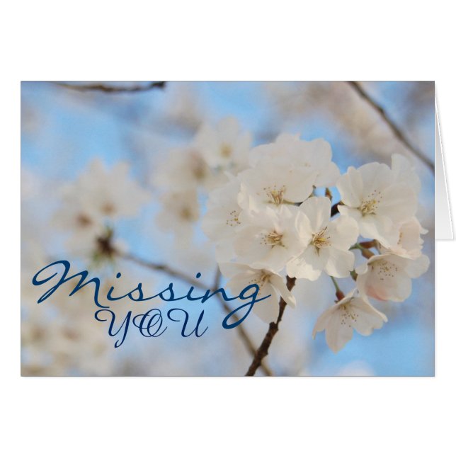 Frühlingsflorale Grußkarte (Vorderseite (Horizontal))