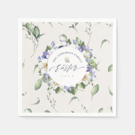 Frühlingsflorale Osterfarbe Napkins Serviette