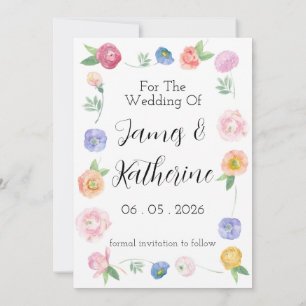 Frühlingsflorale Save the Date