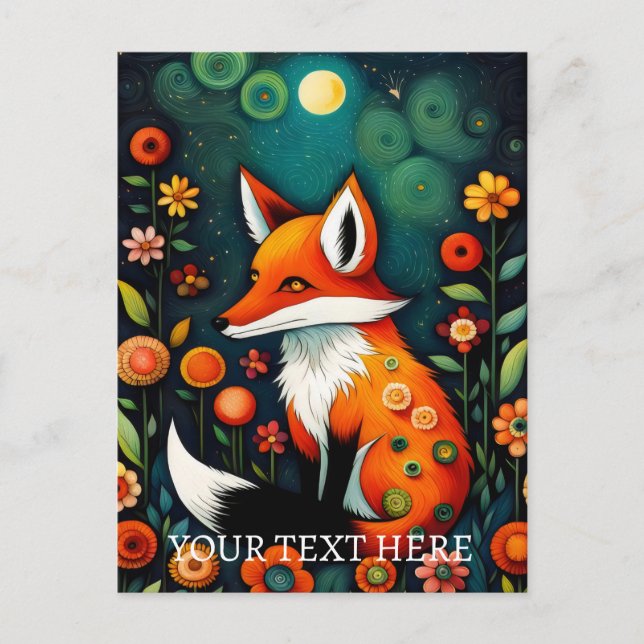Frühlingsflorenfockenmalerei Postkarte (Vorderseite)