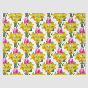 Frühlingsflorentücher und Tulpenpapier Seidenpapier