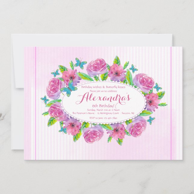 Frühlingsfreude Einladung (Vorderseite)