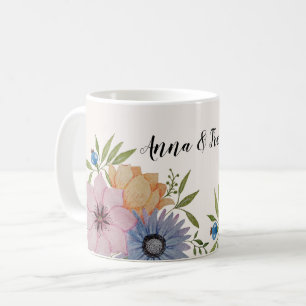 Frühlingsgarten Aquarell Beige Neutral Kaffeetasse