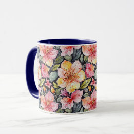 Frühlingsgarten - Florales Muster 1 - Kaffeetasse