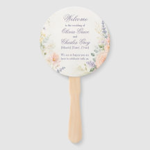 Frühlingsgarten-Hochzeitshandfächer