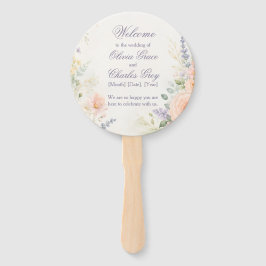 Frühlingsgarten-Hochzeitshandfächer Fächer