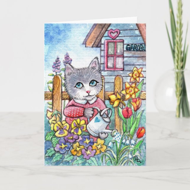 Frühlingsgarten Karte (Vorderseite)