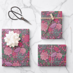 Frühlingsgarten Muttertags-Japanische Papierlatern Geschenkpapier Set