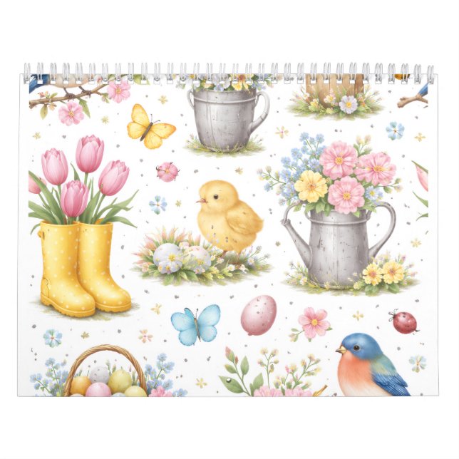 Frühlingsgarten-Ostern  Kalender (Titelbild)