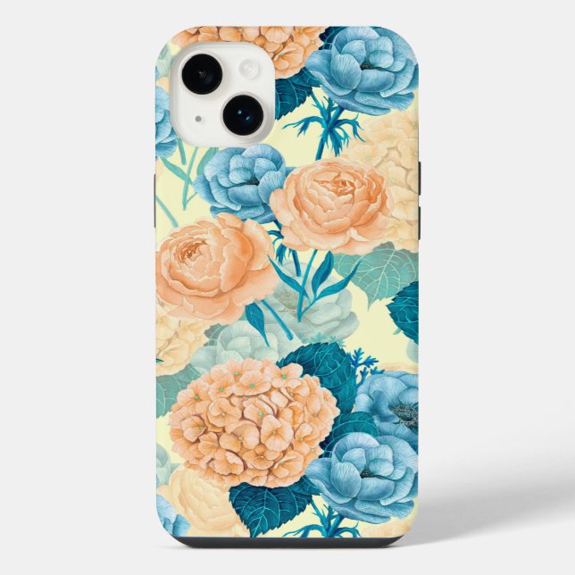 Frühlingsgarten Wasserfarbe iPhone 14 Plus Hülle (Rückseite)