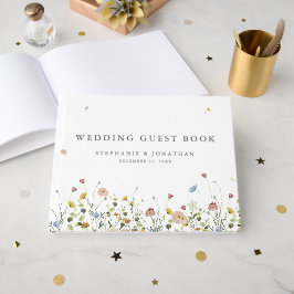 Frühlingsgarten Wildblume Blumengarten Minimalisti Gästebuch