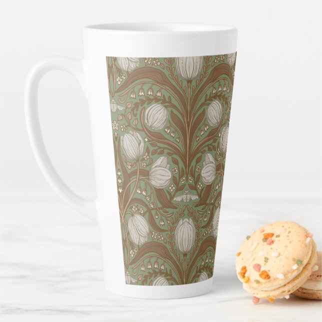 Frühlingsgartenblumen auf Salbei Milchtasse (Beispiel)