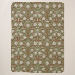 Frühlingsgartenblumen auf Salbei Sherpadecke