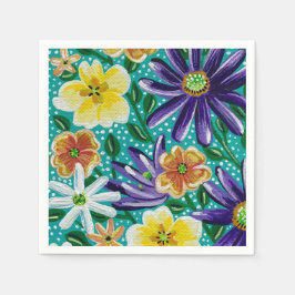 Frühlingsgebirge Sammelpapier Napkins Serviette