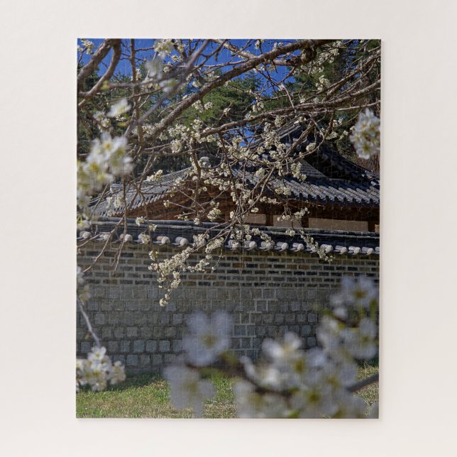 Frühlingsgeflüster über Hanok (Vertikal)