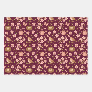 Frühlingsgeschenkpapier Geschenkpapier Set