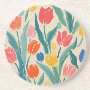 Frühlingsglanz der Tulpen Getränkeuntersetzer