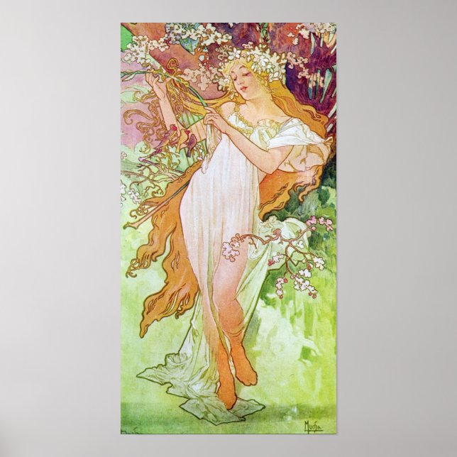 Frühlingsgöttin Poster (Vorne)
