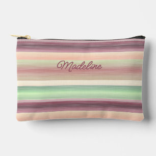 Frühlingsgrün Mauve Taupe Pfirsich Rosa Kunststrei Zubehörtasche