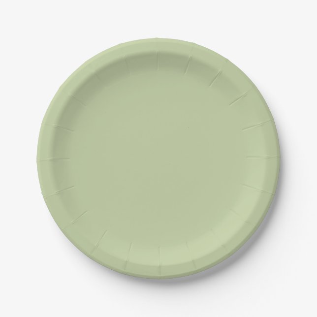 Frühlingsgrün Pappteller (Vorderseite)