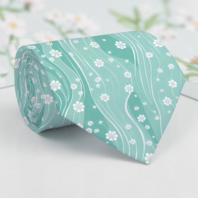 Frühlingsgrüne Teal Krawatte (Von Creator hochgeladen)