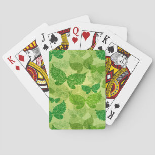 Frühlingsgrünes Muster Spielkarten