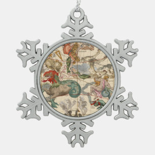 Frühlingshaftes Äquinoktikum Schneeflocken Zinn-Ornament