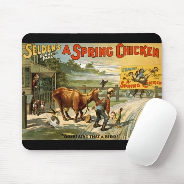 Frühlingshähnchen Mousepad (Mit Mouse)