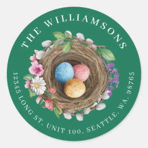 Frühlingshai Runder Aufkleber