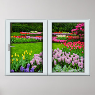 Frühlingshardfenster Illusion Poster