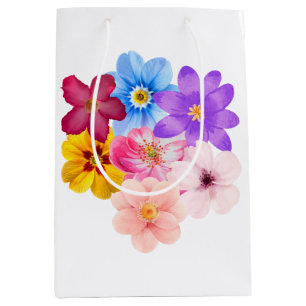 Frühlingsharmonie - Gemischter Wasserfarben-Blumen Mittlere Geschenktüte
