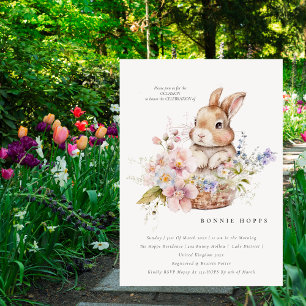 Frühlingshäschen Ostern Ostereiersuche Baby Einladung