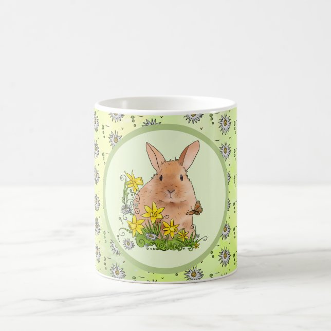 Frühlingshase Kaffeetasse (Mittel)