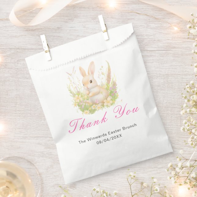 Frühlingshase Osterbrunch Geschenktütchen (Ausgeschnitten)