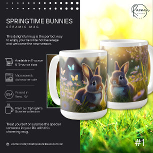 Frühlingshasen #1 Keramikbecher Kaffeetasse