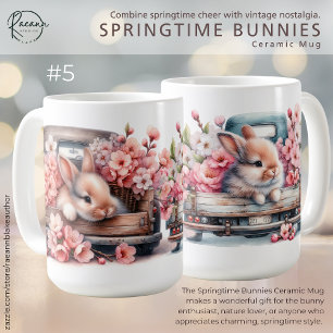 Frühlingshasen #5 Keramik-Tasse Kaffeetasse