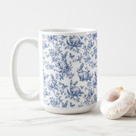 Frühlingshasen Chinoiserie Muster Kaffeetasse