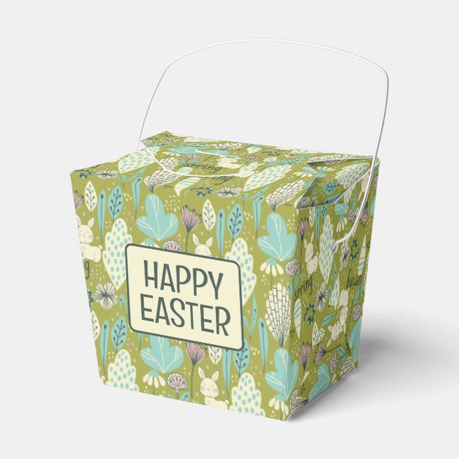 Frühlingshasen-Natur Geschenkschachtel (Vorderseite)