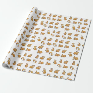 Frühlingshasen Osterbrot Geschenkpapier