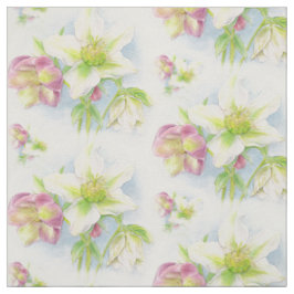 Frühlingshhellebohrer, Aquarellgewebe Stoff
