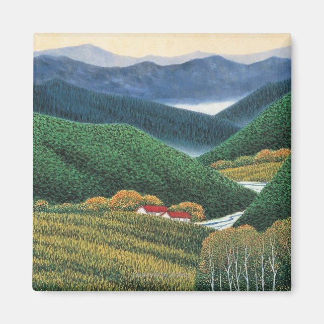 Frühlingshirge Magnet (Vorne)