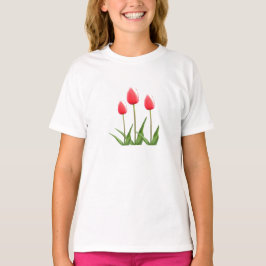 Frühlingshirsche Blume T-Shirt