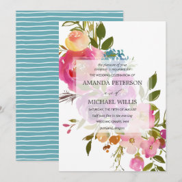 Frühlingshitz | Moderne Hochzeit der botanischen r Einladung
