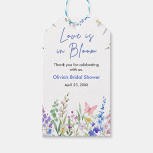 Frühlingshochzeit Floral Love is in Bloom Brautpar Geschenkanhänger