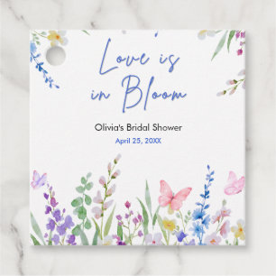 Frühlingshochzeit Floral Love is in Bloom Brautpar Geschenkanhänger