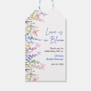 Frühlingshochzeit - Floral Spring Love is in Bloom Geschenkanhänger