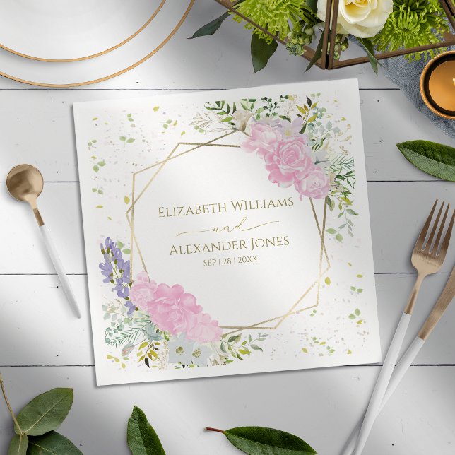 Frühlingshochzeit Napkins Pastel Wildblume Serviette (Von Creator hochgeladen)